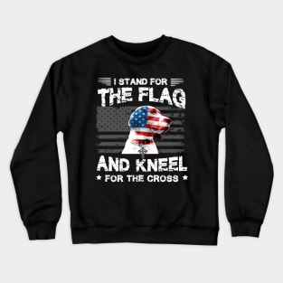 Beagles Dog Stand For The Flag Kneel For Fallen Crewneck Sweatshirt